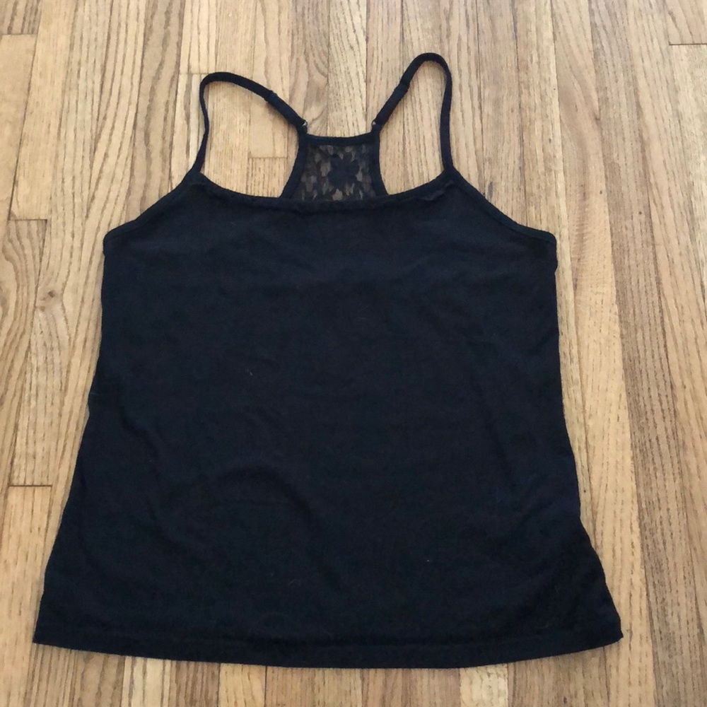 Black Tank Top with Lace